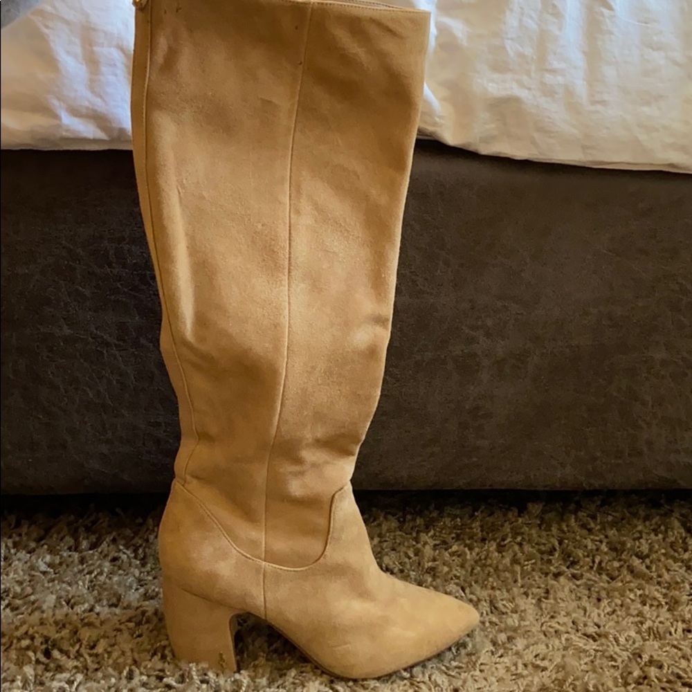 Sam Edelman Below The Knee Boot in Tan